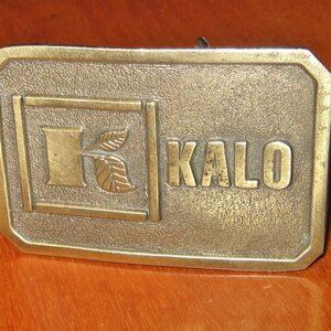Vintage Kalo Agricultural Labs Kansas City MO Lewis Belt Buckle Palatine IL USA